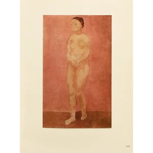 1948 After Pablo Picasso, "Grand Nu Rose" First Edition Period Offset Lithograph