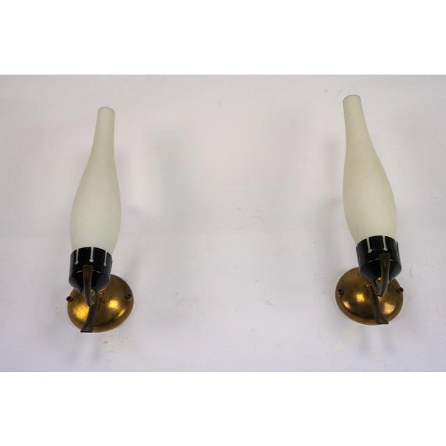 Mid-Century Modern Italian Sconces, 1950s, Set of 2 For Sale - Image 6 of 11