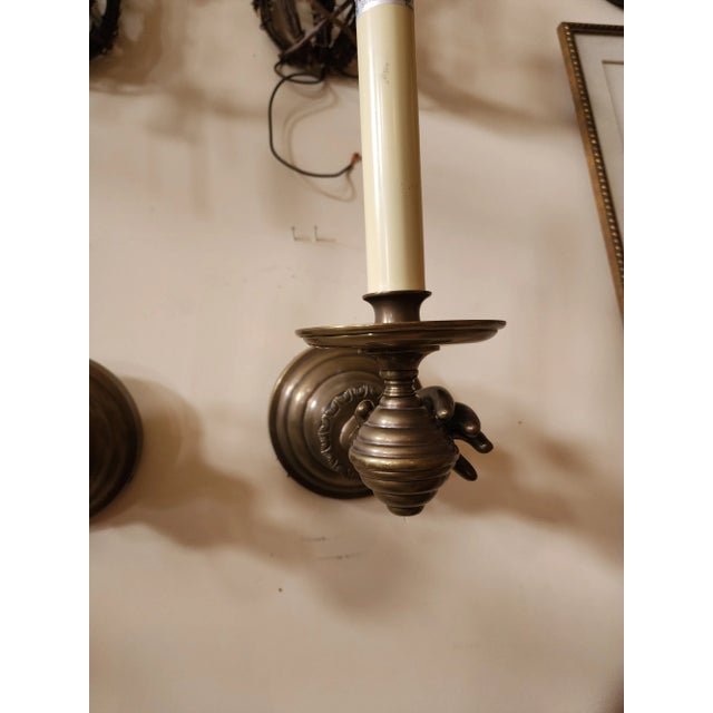 Pair of Hand Form Wall Sconces For Sale - Image 9 of 11