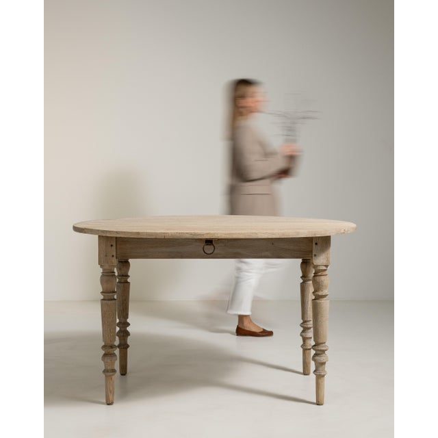 Oak Drop-Leaf Table, Antique, France, 19th Century For Sale - Image 12 of 13