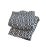 Casa Cubista Black & White Cotton Handmade Geometric Tapestry Throw For Sale In Los Angeles - Image 6 of 6