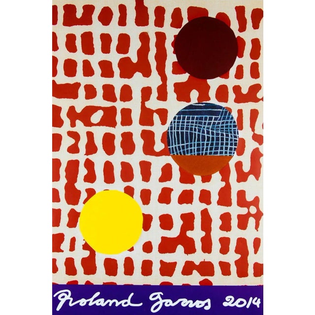 2014 Juan Uslé Official Roland Garros Poster For Sale
