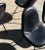 Herman Miller Charles and Ray Eames for Herman Miller DKX-1 Chair, Black Leather, H-Base, 1955 For Sale - Image 4 of 5