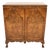 Queen Anne Burr Walnut Cabinet, 1920s For Sale