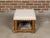 Wood English Oak 1900s Stool with Incised Accents and Custom Upholstery For Sale - Image 7 of 11