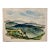 Henry Emil Salloch Original Watercolor on Paper Lion Head Trail, 1954. For Sale