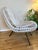 Iconic white painted rattan lounge chair designed by acclaimed designers Janine Abraham & Dirk Jan Rol. believed to be...