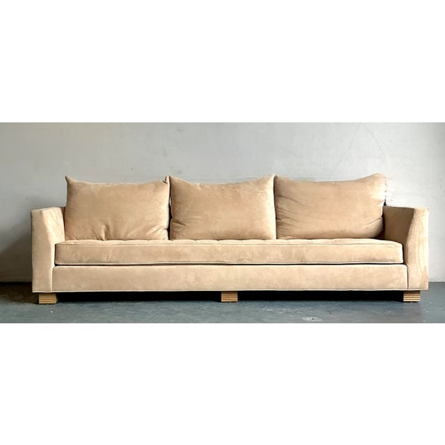 Contemporary Vintage Boho Tomlinson for Judith Norman Sofa For Sale - Image 3 of 12