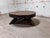 1950s Vintage Brutalist Wabi-Sabi Round Oak Coffee Table, 1950s For Sale - Image 5 of 8