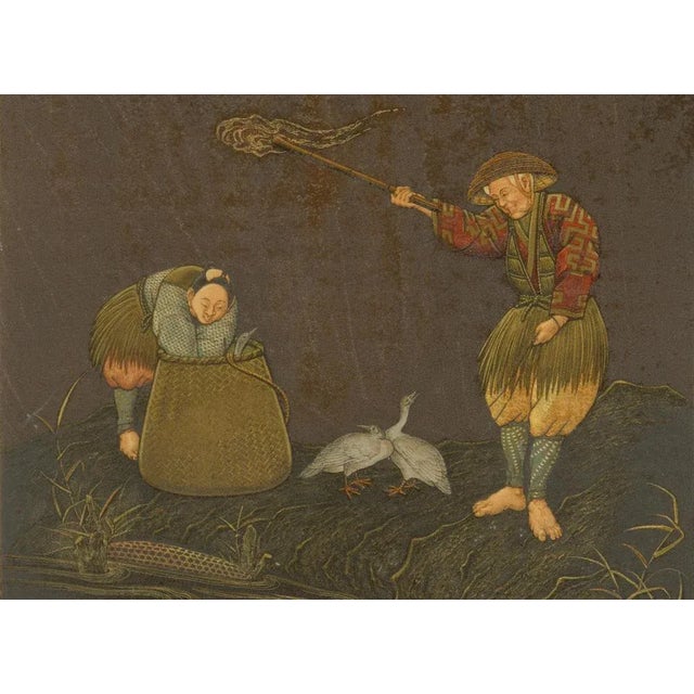 Moonlit Fishing Scene, 1884, Paper For Sale - Image 3 of 6