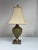 Green Hollywood Regency Lattice Ceramic Table Lamp For Sale - Image 8 of 12
