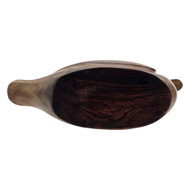 Minimalist Hand-Carved Solid Wood Duck Sculpture, Decoy Form, 14.25" For Sale - Image 9 of 14