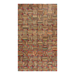 Early 20th Century American Hooked Rug ( 5'10" x 9'8" - 178 x 295 ) For Sale