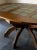 Brutalist Curved Hexagon Oak & Tile Dining Table Germany 1960s For Sale - Image 3 of 9