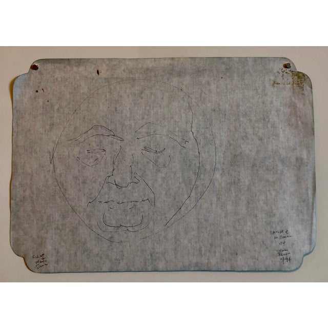 This is a unique artwork. This is an original Hyman Bloom drawing of fellow artist and his very good friend Martin...