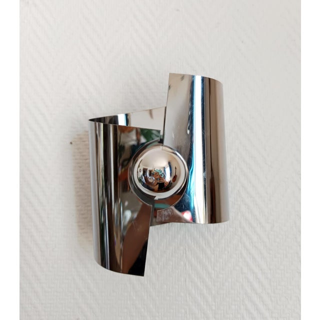 Metal Space Age Oxar Wall Lamp, 1970s For Sale - Image 7 of 12