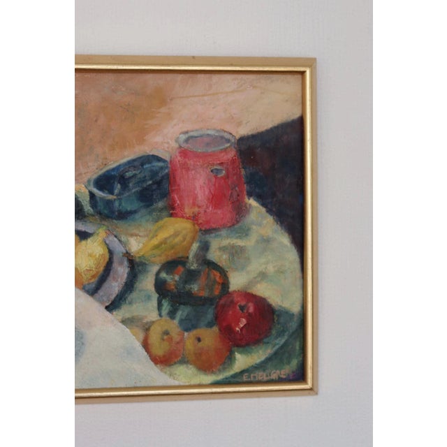 Eva Mellgren, Fruit, 1950s, Oil on Canvas, Framed For Sale - Image 7 of 16