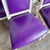 French Provincial Purple Vinyl and Platted Back Dining Chairs - Set of 4 For Sale In Miami - Image 6 of 12