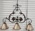 French Ironware International, Inc Victoria 3 Light Pendant Chandelier For Sale - Image 3 of 17