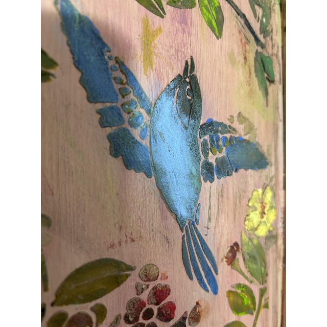 Antique Painted Pine Wardrobe with Chinoiserie Panels, 1990s For Sale - Image 11 of 15