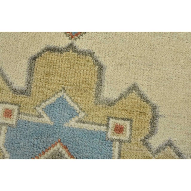 Anatolia Runner 2’5” X 8’1” Ivory Wool Tribal Hand-Knotted Oriental Rug For Sale - Image 4 of 12