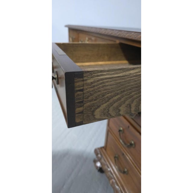 Vintage Mahogany Pedestal Desk, 1880s For Sale - Image 6 of 15