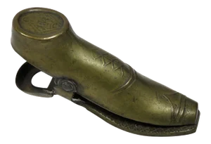 Late 19th Century Antique English Victorian Brass Shoe Messege Clip