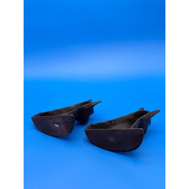 Antique Vintage Pair Black Cast Iron Scottie Dog Bookends Scottish Terrier Book Ends For Sale In New York - Image 6 of 7