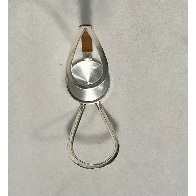 1960s Vintage Silver-Plated Wine Bottle Holder/Caddy by Eisenberg Lozano Germany, Circa 1960s For Sale - Image 5 of 12