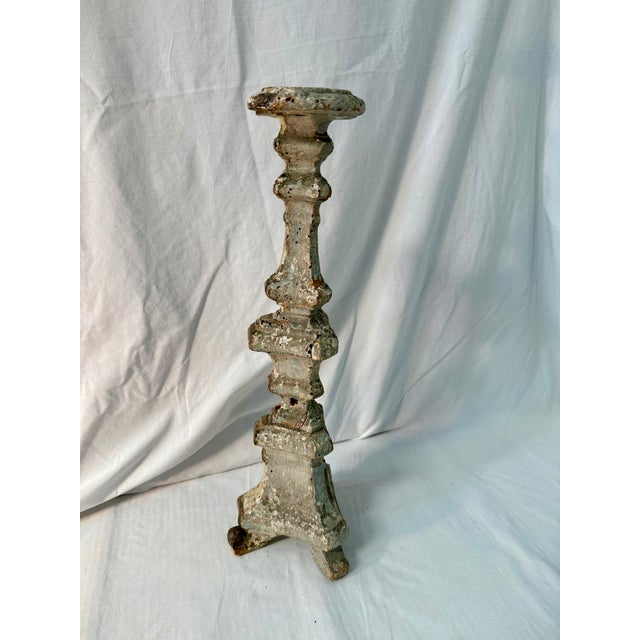 French, Antique, Pricket Candlestick, 1800s For Sale - Image 4 of 10