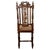 Wood 19th Century Antique Oak Carved Hallway Chair with Cane Seat For Sale - Image 7 of 11