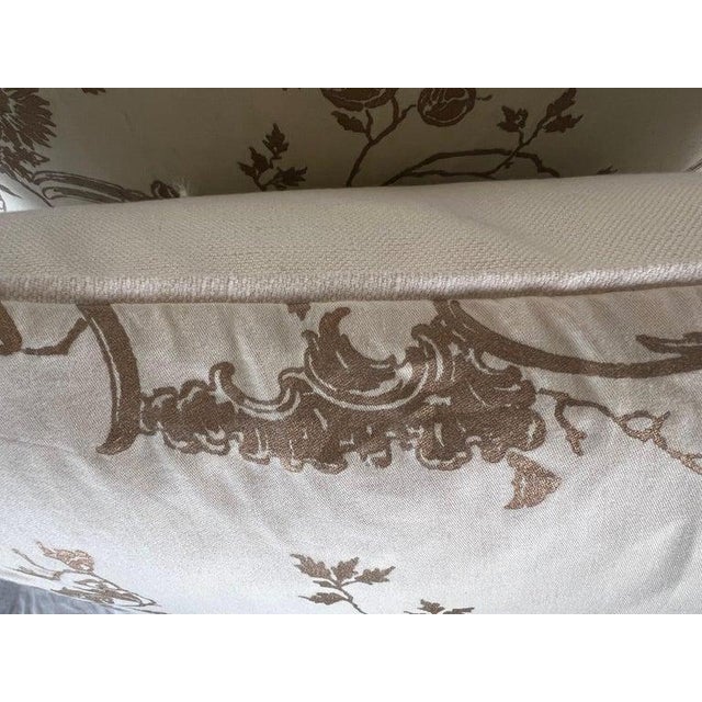 Rococo Pair of Venezianina Patterned Gold & Cream Fortuny Pillows For Sale - Image 3 of 7