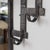 1930s French Art Deco Iron Wall Rack With Mirror For Sale - Image 9 of 12