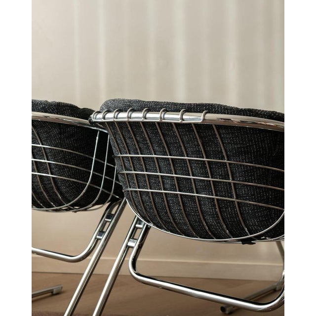 Italian Chrome Flynn Dining Chairs by Gastone Rinaldi for Thema, 1970s, Set of 4 For Sale - Image 13 of 18