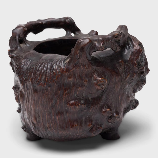 Contemporary Chinese Lacquered Burl Incense Container, C. 1850 For Sale - Image 3 of 5