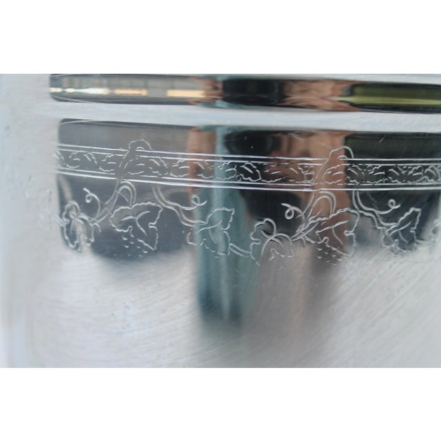 1970s Mid-Century Modern United Sold Brass Co. u.s.a. Chrome Ice Bucket For Sale - Image 4 of 10