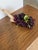 Plastic Lovely Vintage Mid-Century Modern Royal Purple Lucite Acrylic Grape Cluster Centerpiece For Sale - Image 7 of 12