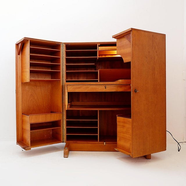 Mid-Century Modern Magic Box Desk attributed to Mummenthaler & Meier, Switzerland, 1955 For Sale - Image 3 of 16