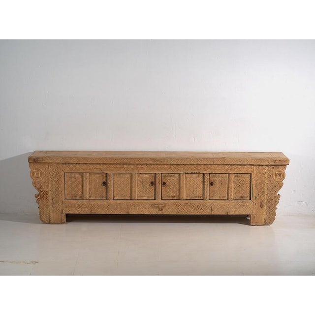 Wood Antique Oriental Style Low Sideboard (c.1900) #56 For Sale - Image 7 of 18