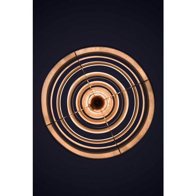 Copper Langelinie Pendant Lamp in Copper attributed to Poul Henningsen, 1950s For Sale - Image 8 of 12