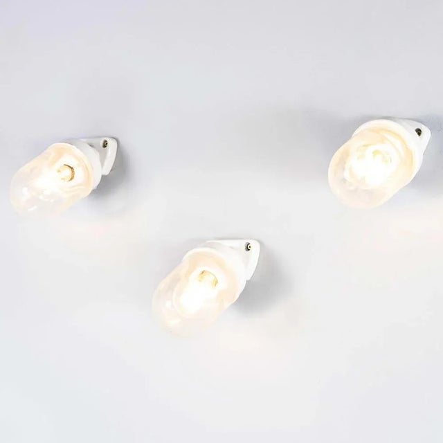 Ceramic and Glass Angled Wall Lamp For Sale - Image 3 of 14