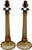 Mid 20th Century Mid Century Hand Made Italian Murano Goldstone Art Glass Table Lamp Bases - a Pair For Sale - Image 9 of 18