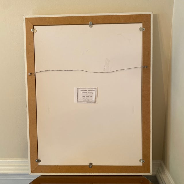 Tan 1970s Peter Keil Abstract Portrait Painting ~ Framed For Sale - Image 8 of 8