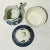 Ceramic Vintage Blue Willow Cobalt Blue & White Creamer & Sugar Bowl Set- 2 Pieces For Sale - Image 7 of 9