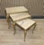Beige Hollywood Regency Nesting Tables in Marble, 1960s, Set of 3 For Sale - Image 8 of 12