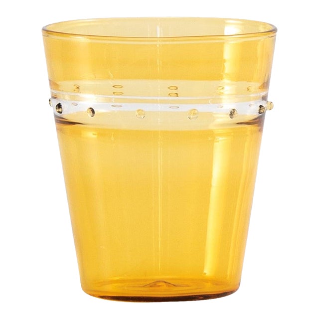 A Pallini Tumbler (Set of 4) - Golden Yellow For Sale