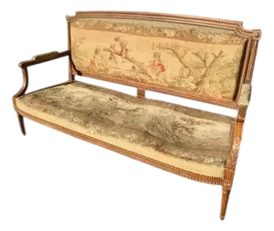 Louis XVI Style Sofa in Walnut