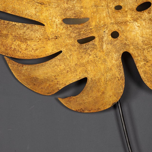 1970s Vintage Spanish Leaf Wall Lights, 1970, Set of 6 For Sale - Image 5 of 11