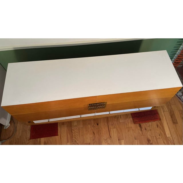 Italian Mid Century Modern Bedroom Dresser Chest 6 Drawer, Circa 1950s For Sale - Image 9 of 12