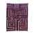 Burgundy Textured Moroccan Wool Rug - 9.3 X 6.8 Ft For Sale